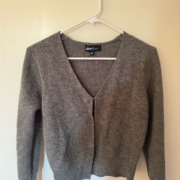 Alice Blue Sweaters - Alice Blue Gray Women's Cardigan